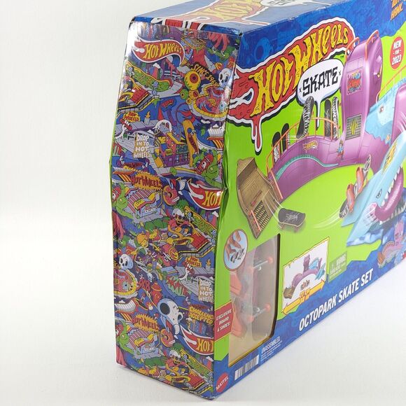 Hot Wheels 2023 Tony Hawk Octopark‎ Skate Set Playset Fingerboard & Shoes NEW - Picture 3 of 16